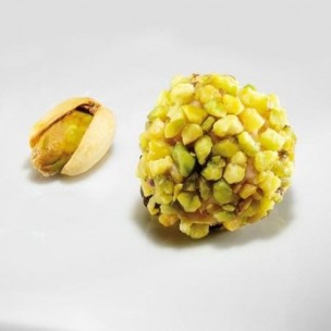 Cascajares - Bolita de queso de cabra con membrillo y cobertura de pistachos